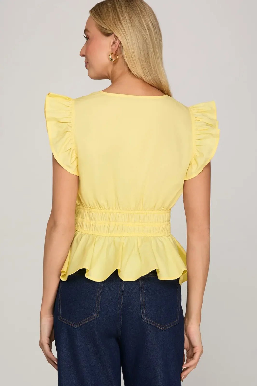 Waist Detail Top - High Call Outfitters