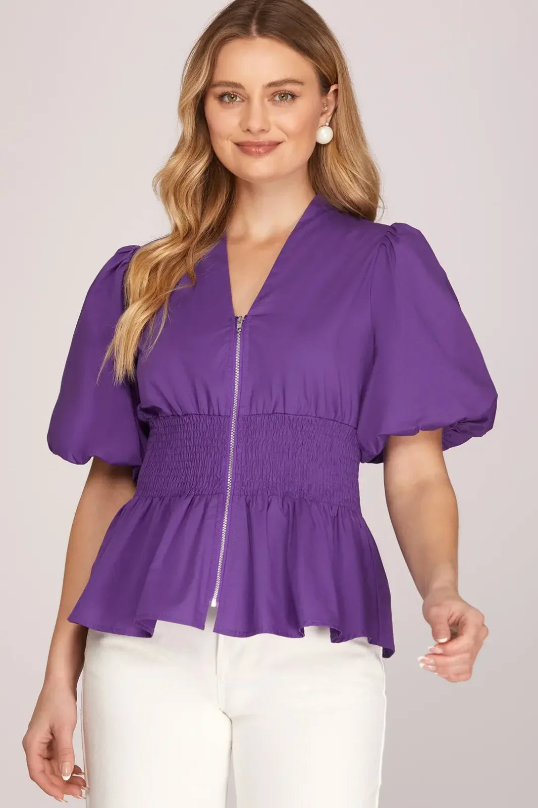 Game Day Smock Waist Top