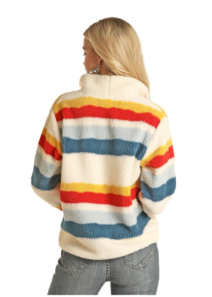 Stripe Fleece Jacket from Rock & Roll Cowgirl - High Call Outfitters