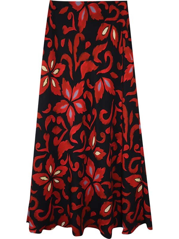 Bias Cut Print Skirt from Karen Kane