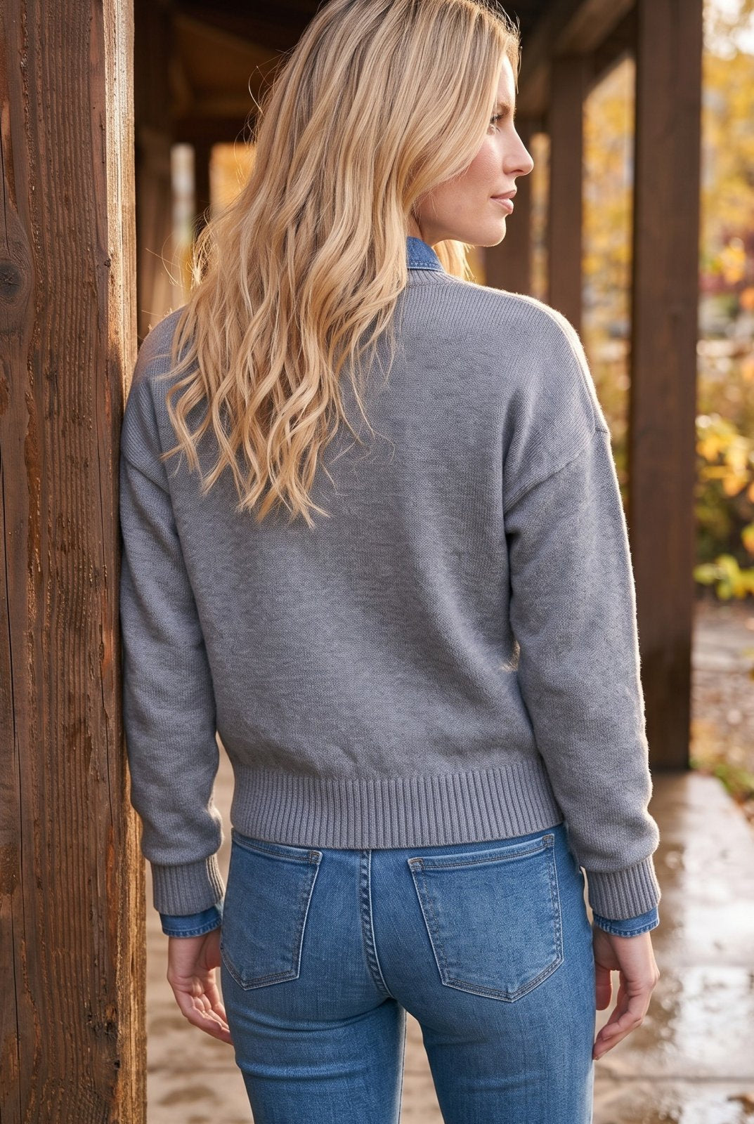 Equestrian Jacquard Crewneck Sweater from Karen Kane