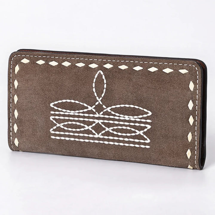 Boot Stitch Suede Wallet from American Darling