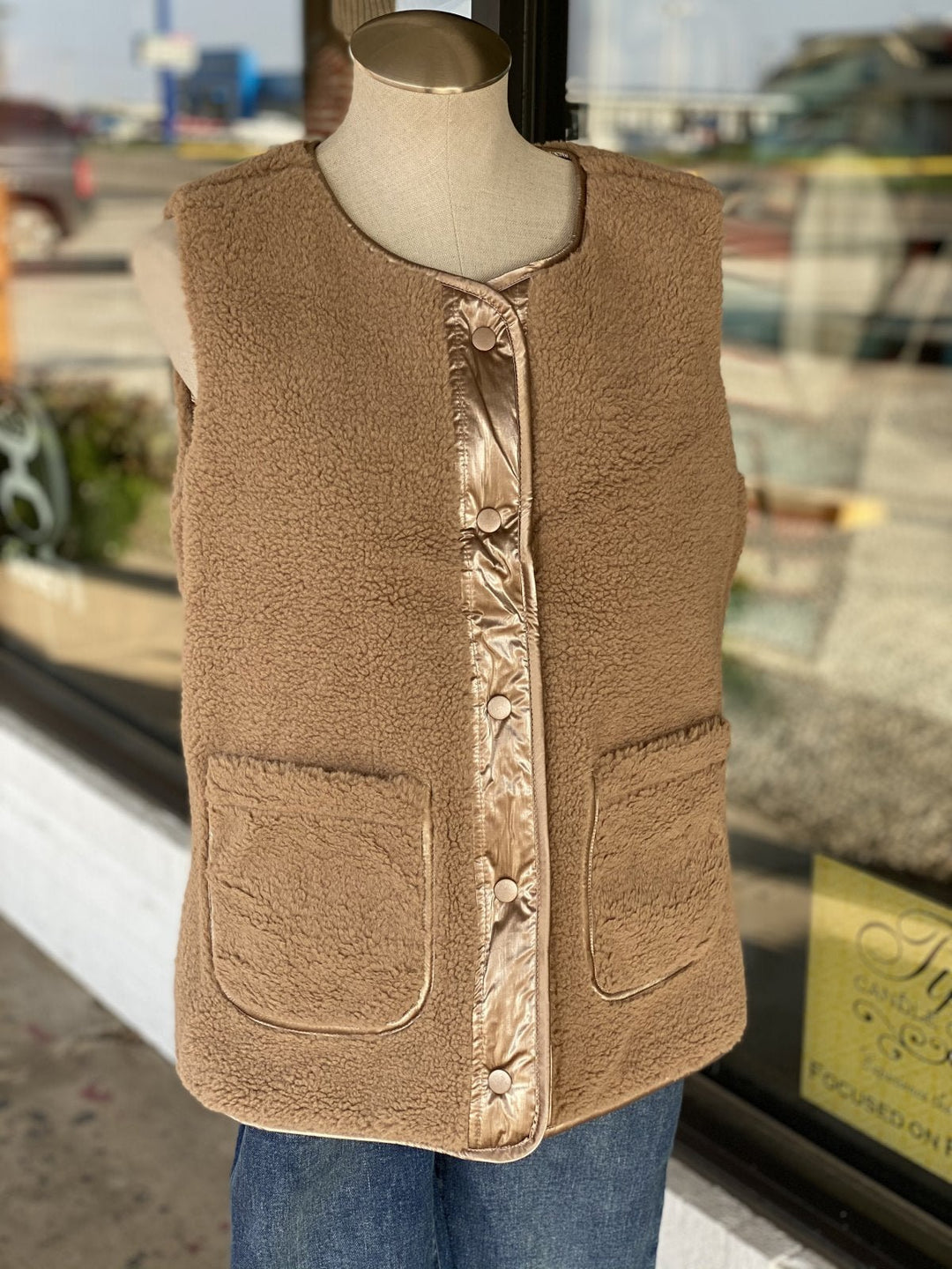 Reversible Sherpa Vest from Tribal - High Call Outfitters