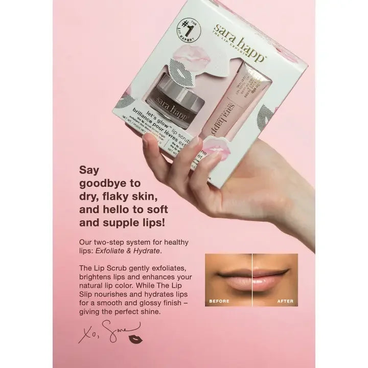 Let's Glow Lip Scrub & Shine Kit from Sara Happ