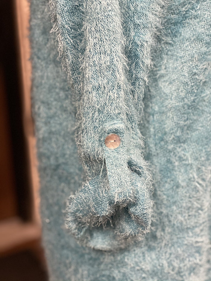 3/4 Roll Tab Cowl Neck Sweater from Multiples - High Call Outfitters