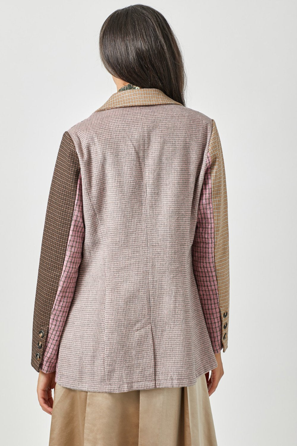 Mixed Plaid Blazer from Mystree