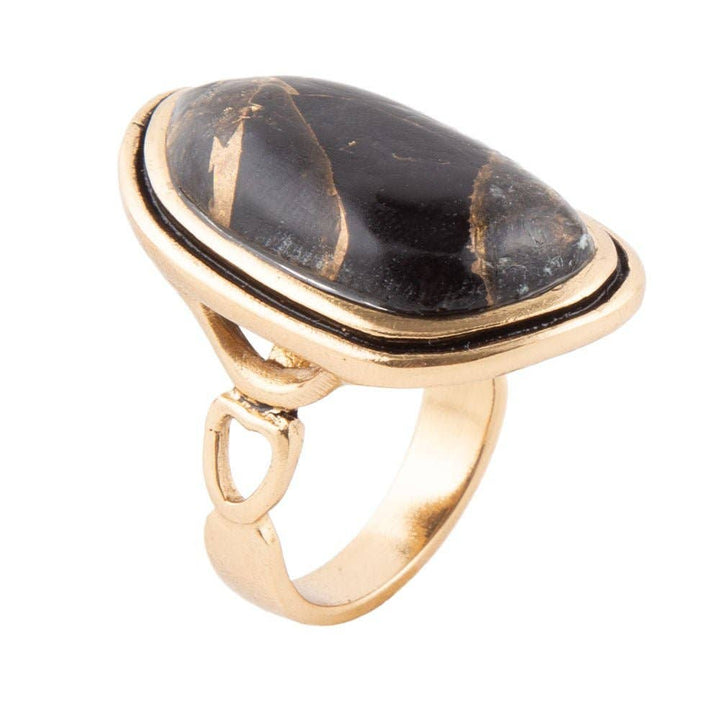 Gold Infused Matrix Ring from Barse