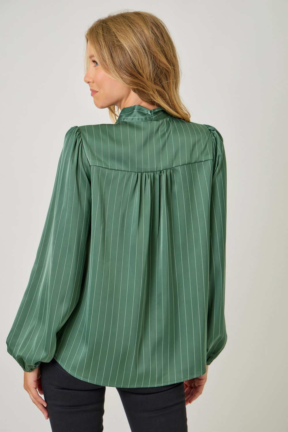 Tie Front Stripe Top