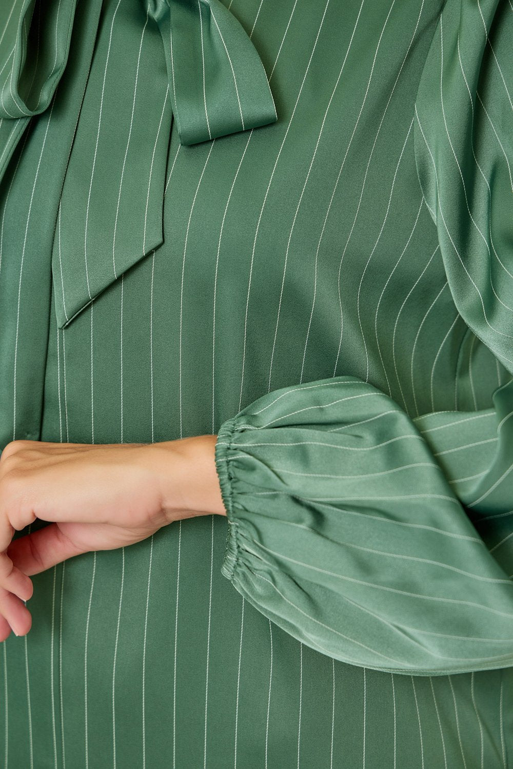 Tie Front Stripe Top