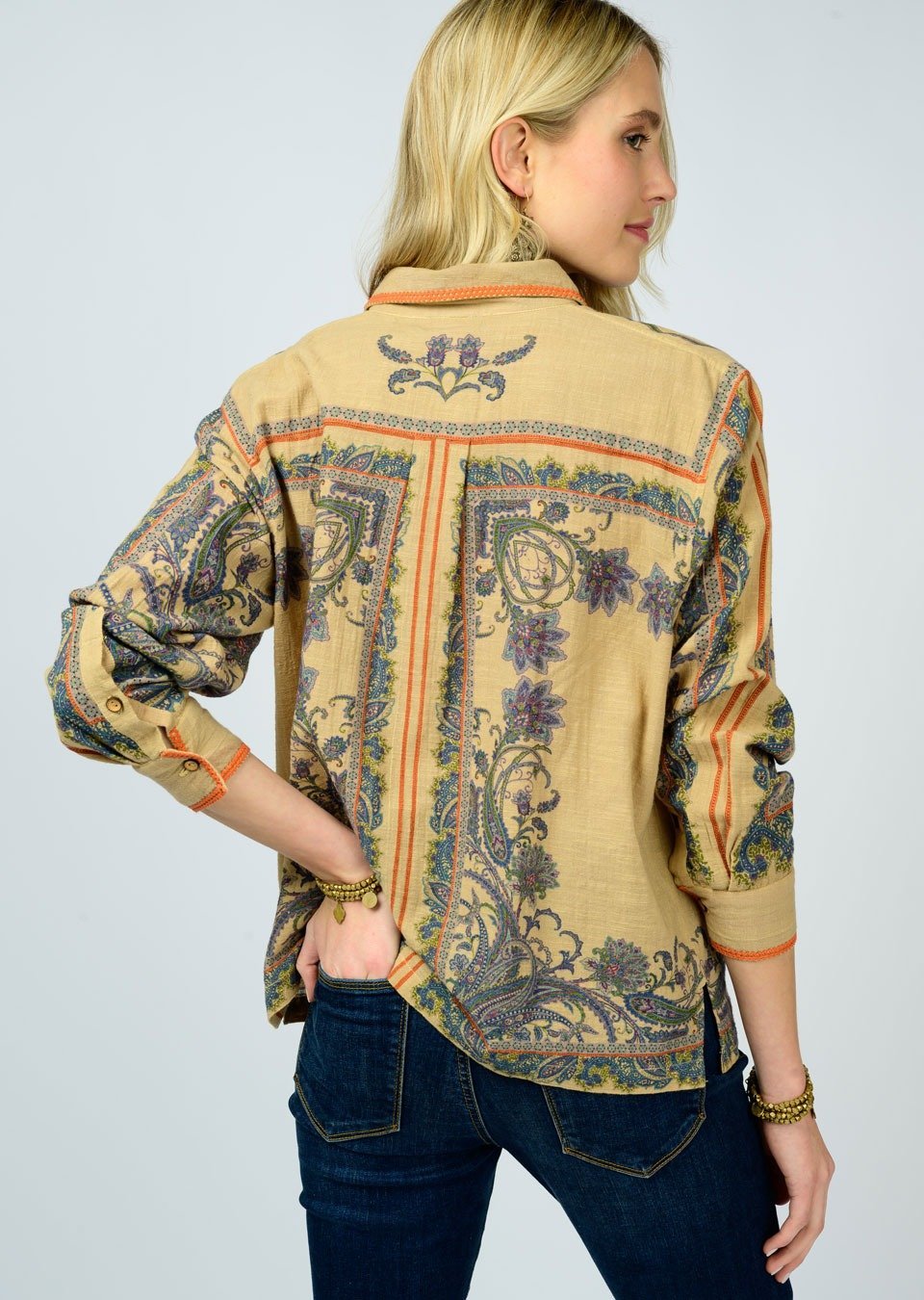 Paisley Boarder Shirt from Ivy Jane - High Call Outfitters