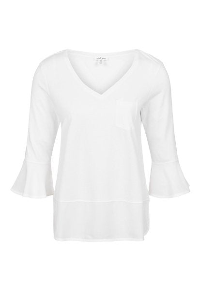 Ruffle 3/4 Sleeve Top from Tribal