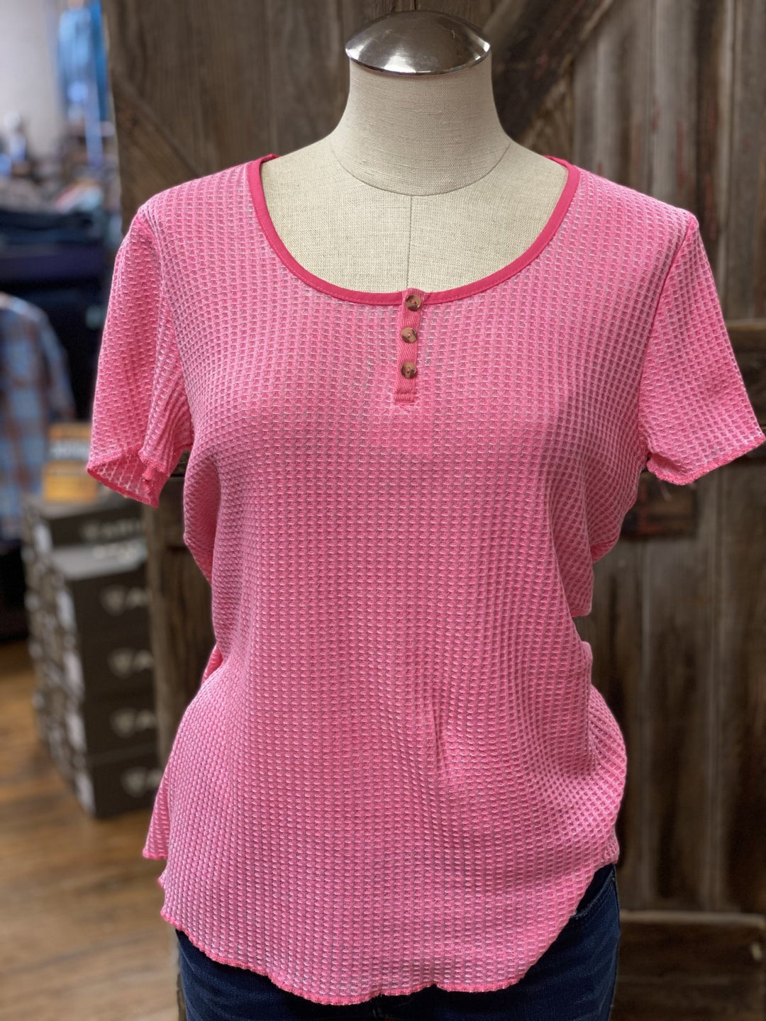 Short Sleeve Henley from Tribal - High Call Outfitters