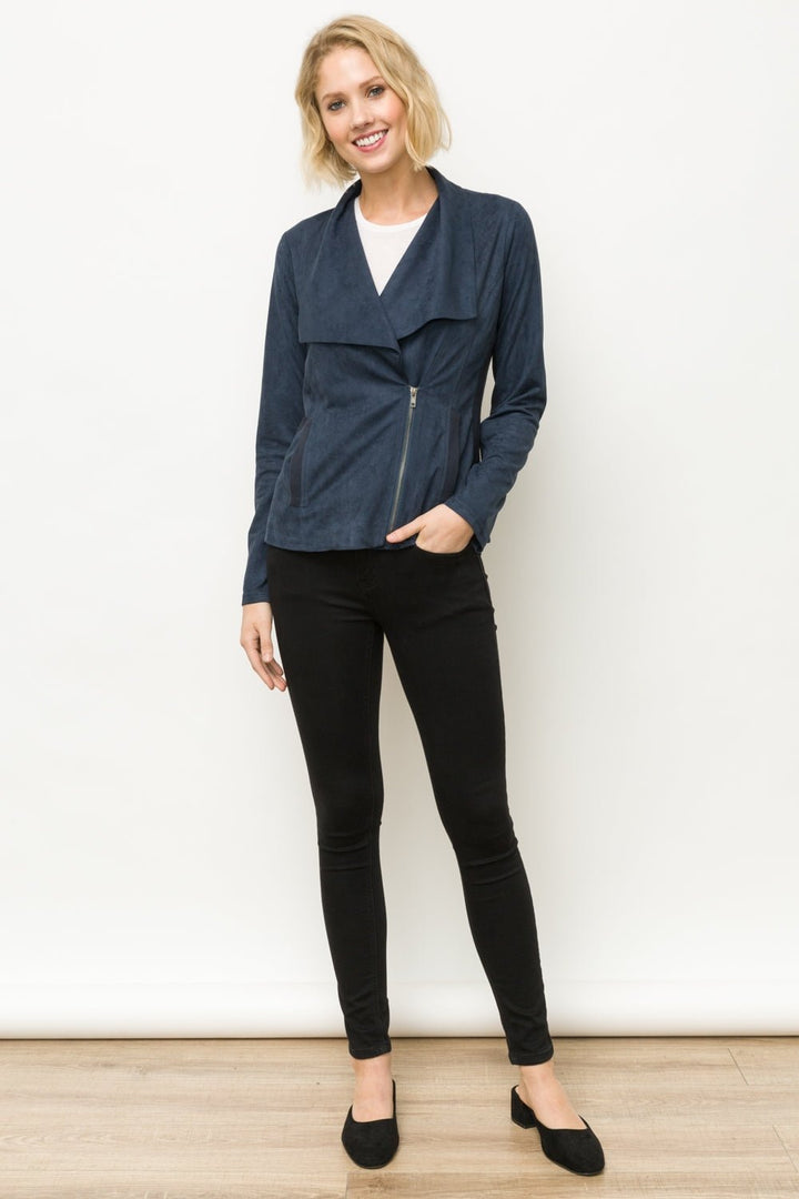 Sueded Moto Jacket from Mystree - High Call Outfitters