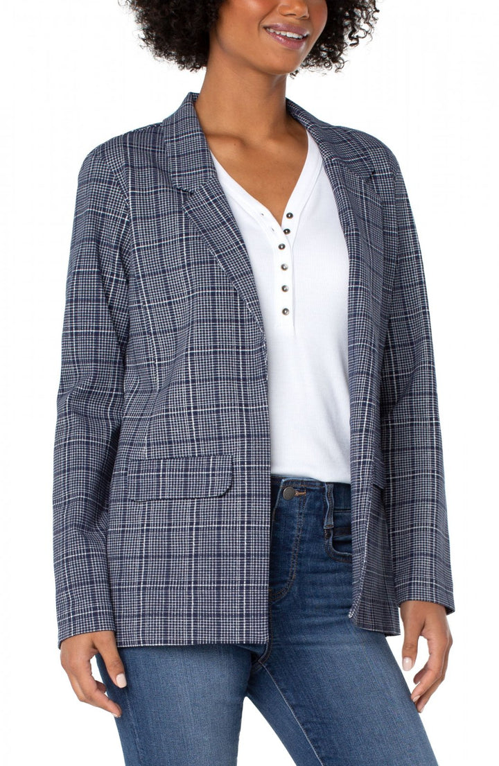 Plaid Boyfriend Blazer from Liverpool
