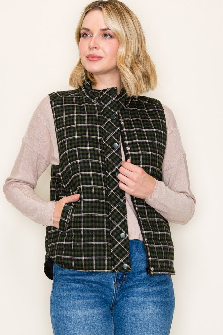 Plaid Vest