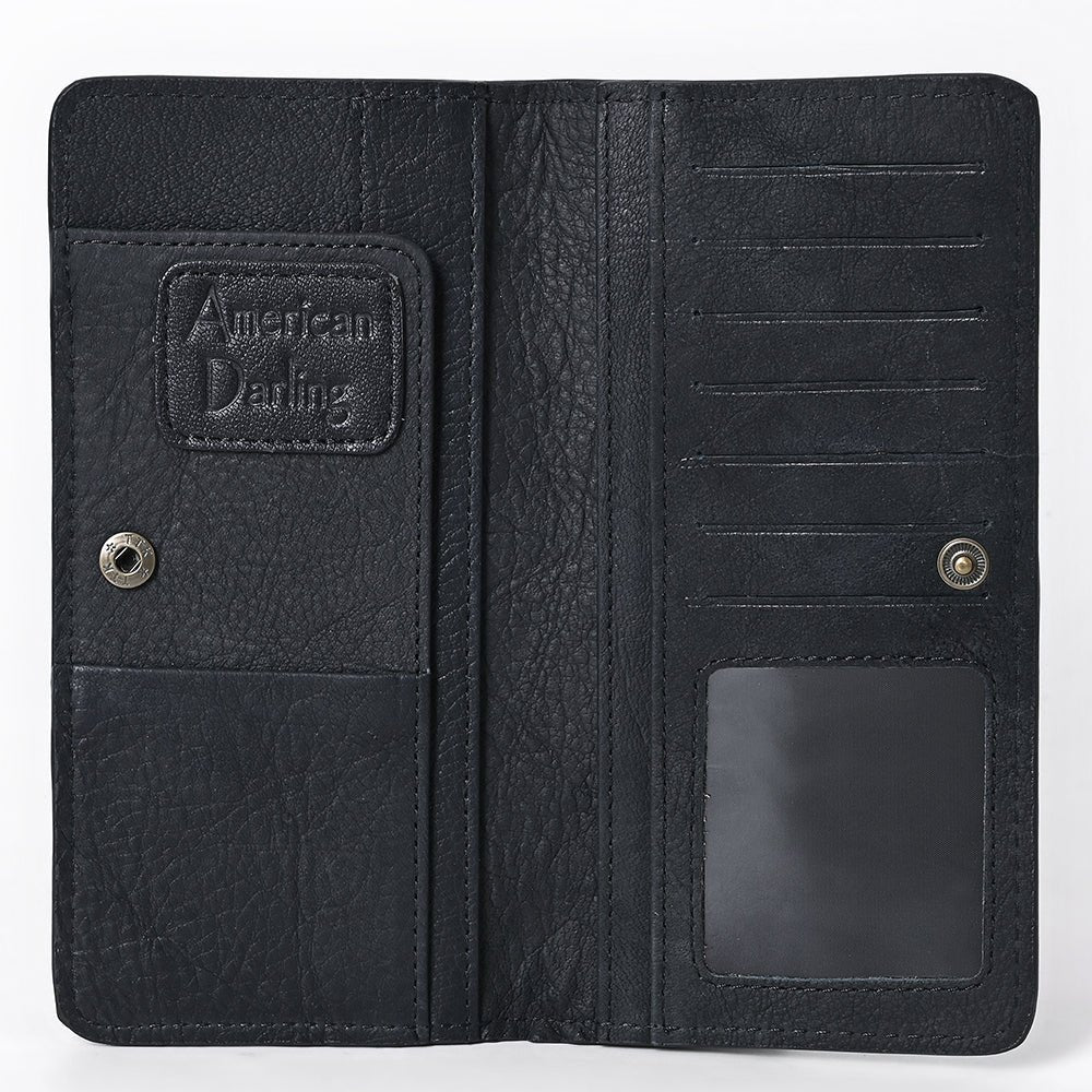 Boot Stitch Suede Wallet from American Darling - High Call Outfitters