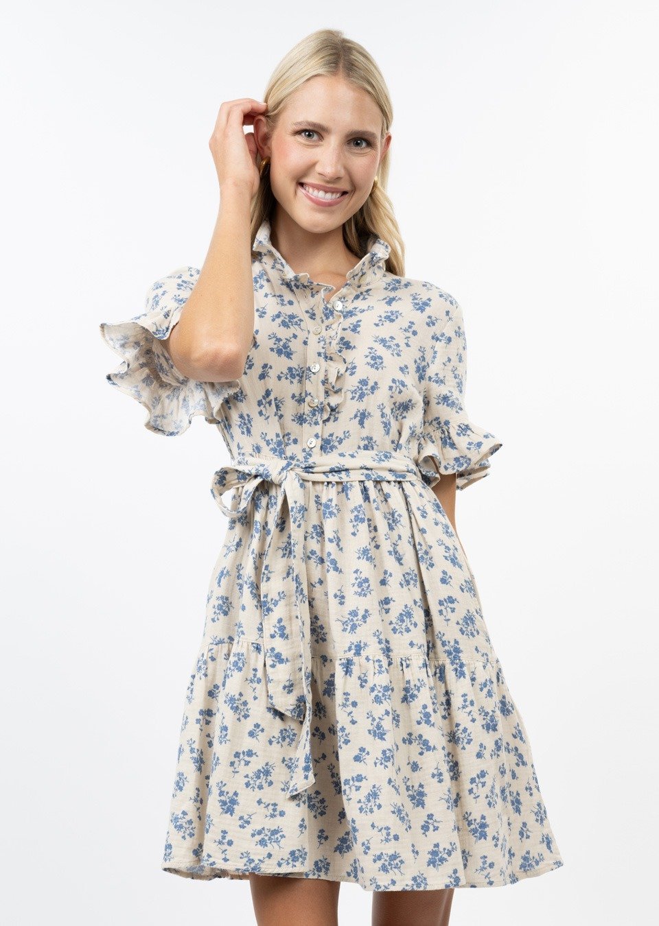 Ditsy Floral Gauze Dress from Uncle Frank - High Call Outfitters