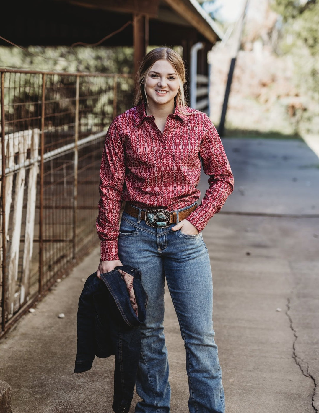 Alma Kirby Stretch Long Sleeve Shirt from Ariat
