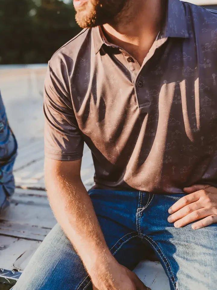 Country Views Polo - High Call Outfitters