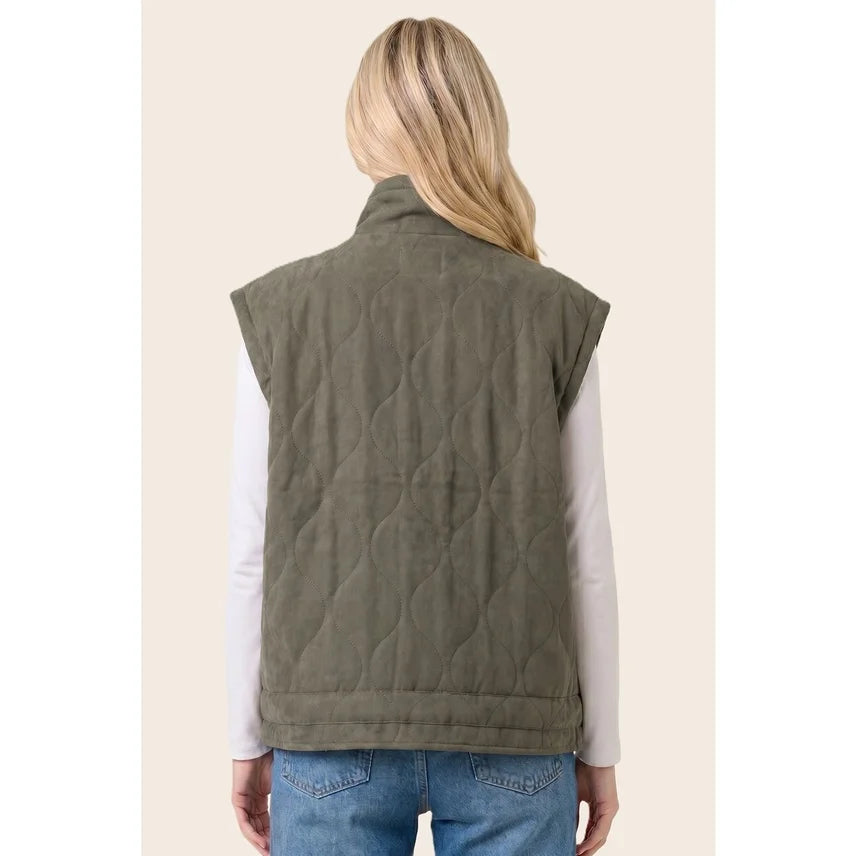 Quilted Oversize Puffer Vest
