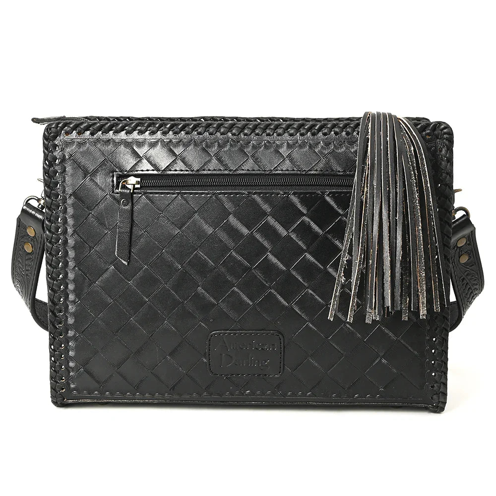 Tooled Zip Top Crossbody from American Darling