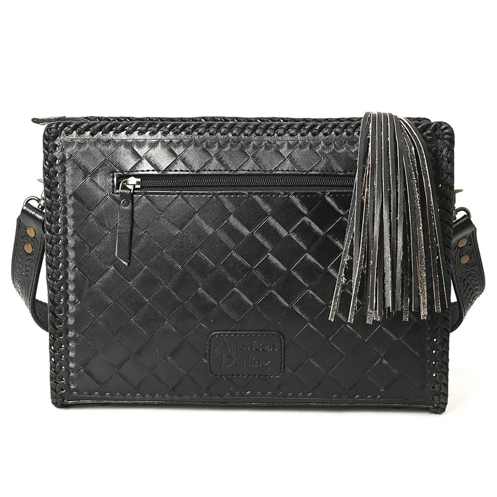 Tooled Zip Top Crossbody from American Darling