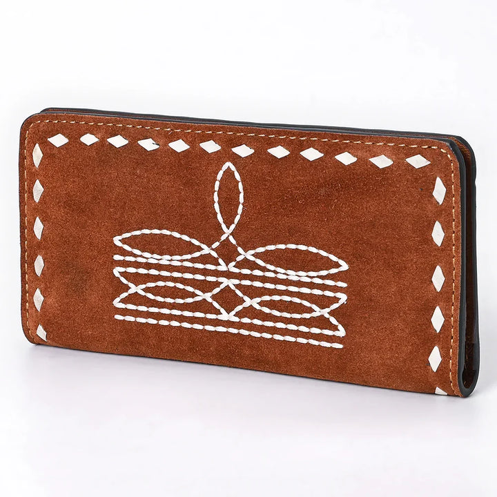 Boot Stitch Suede Wallet from American Darling