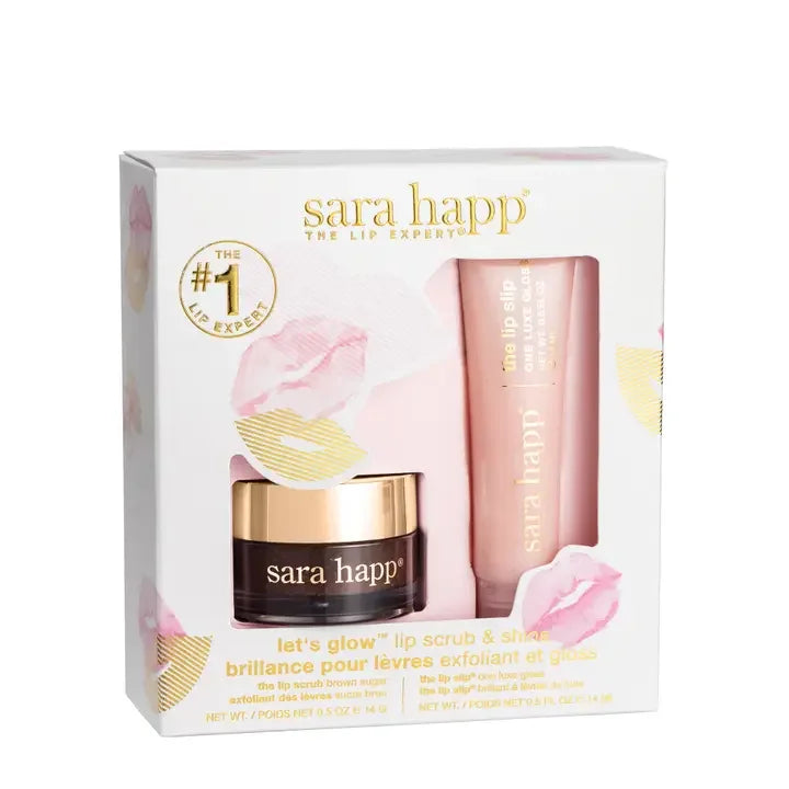 Let's Glow Lip Scrub & Shine Kit from Sara Happ