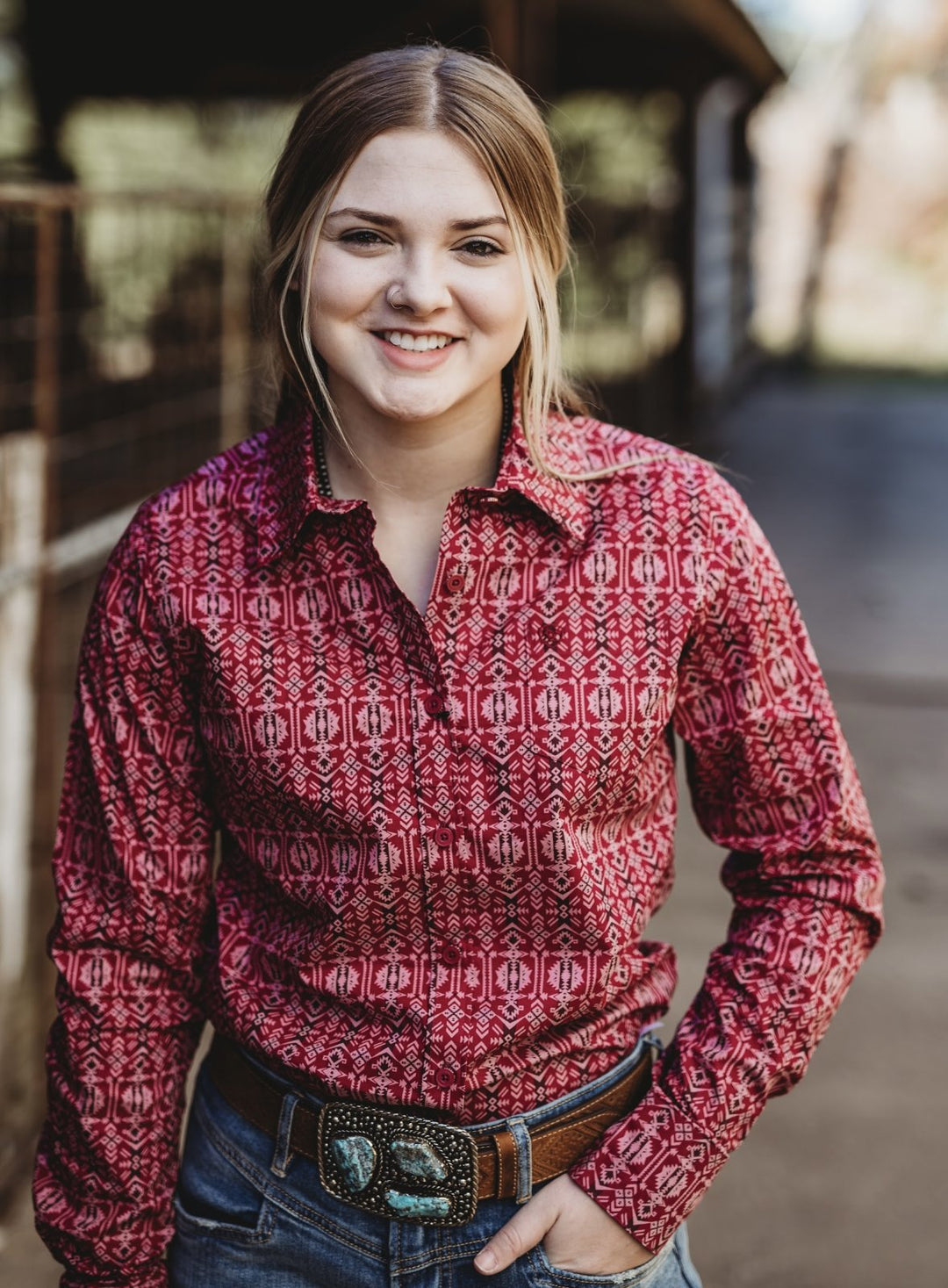 Alma Kirby Stretch Long Sleeve Shirt from Ariat