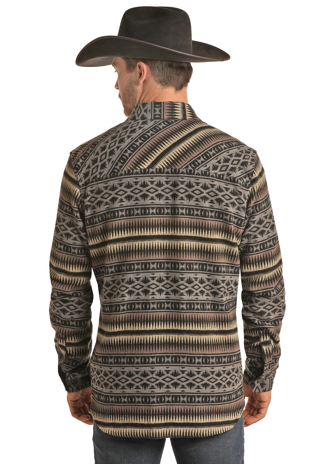 Jacquard Aztec Shirt Jacket from Panhandle