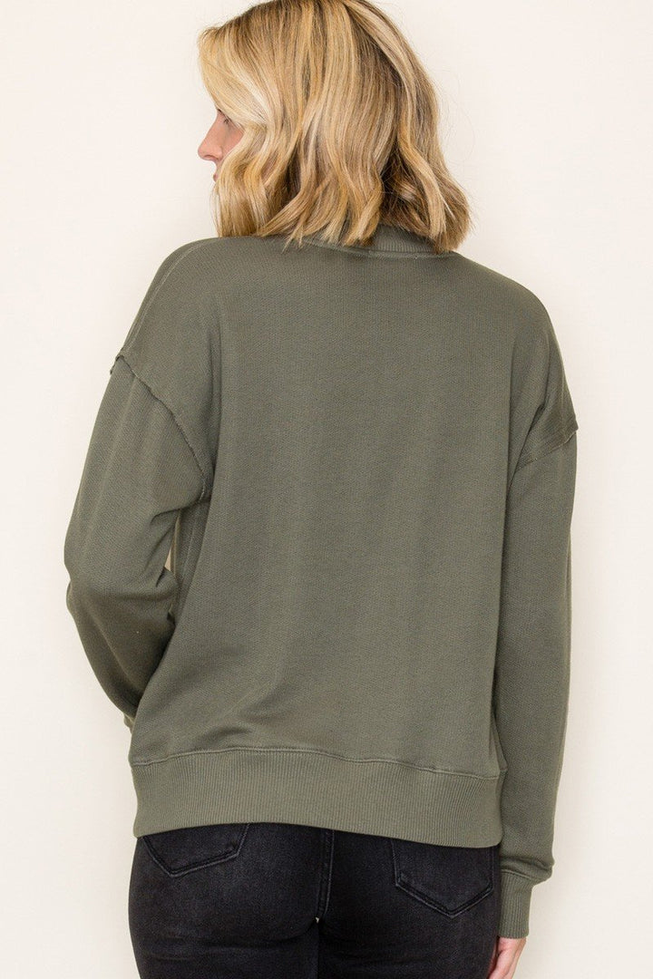 1/2 Snap Pullover Top