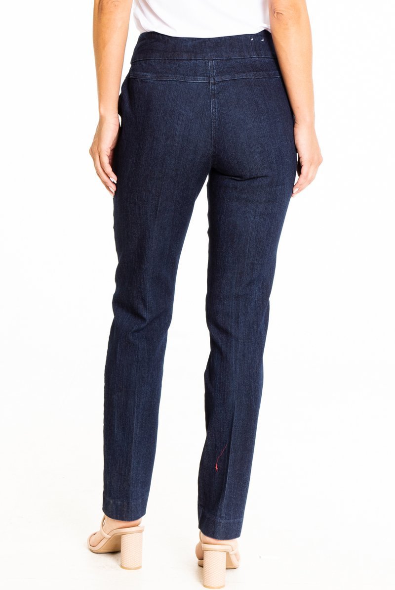 Seamed Denim Ankle Pant from Multiples - High Call Outfitters