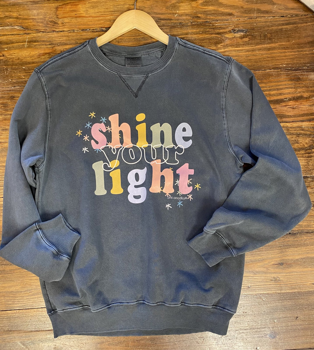 Shine Your Light Sweatshirt from Pink Armadillos
