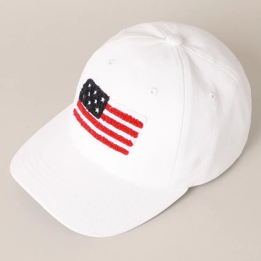 Chenille American Flag Hat - High Call Outfitters