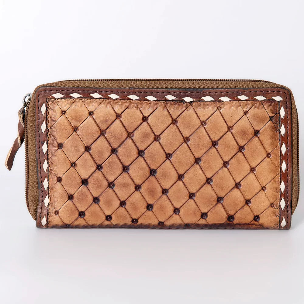 Zip Around Floral Tooled Wallet from American Darling