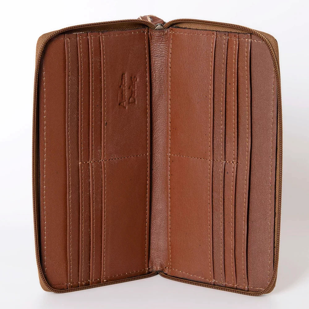 Zip Around Floral Tooled Wallet from American Darling
