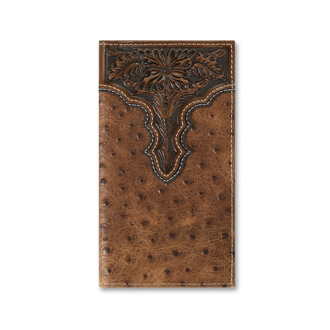 Ostrich Floral Embossed Rodeo Wallet from Ariat - High Call Outfitters