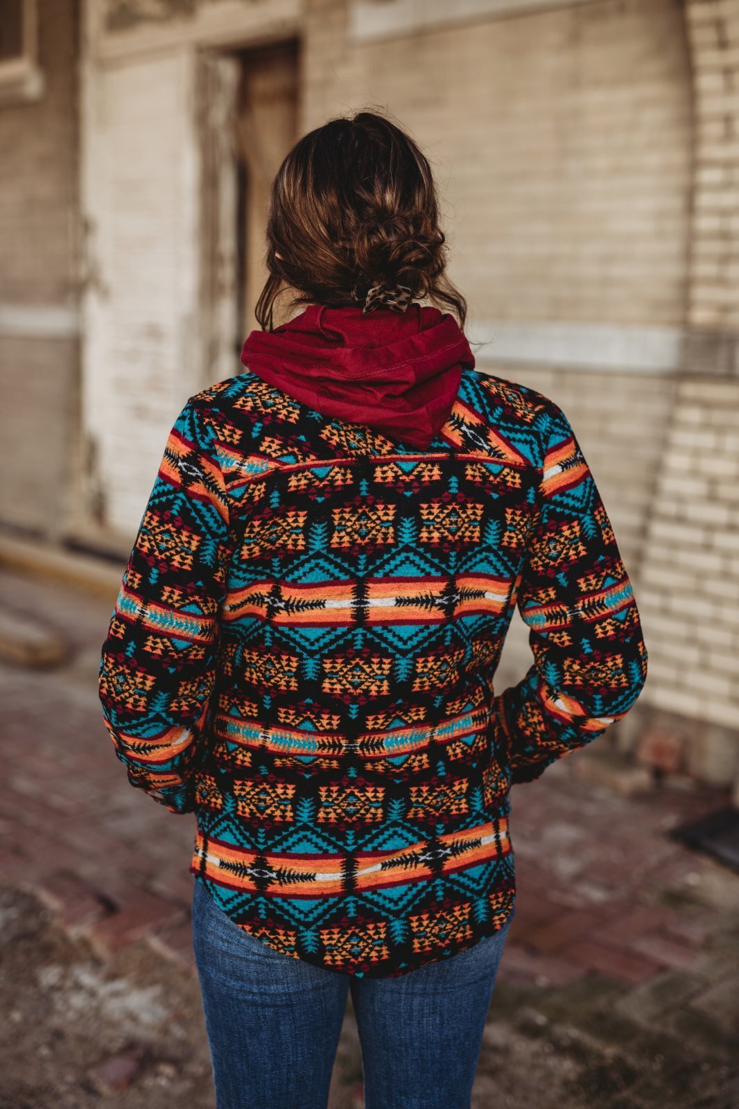 Aztec Wool Jacquard Shirt Jacket from Powder River - High Call Outfitters