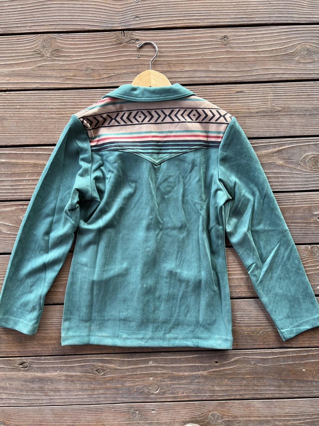 Sueded Blazer with Serape Yoke - High Call Outfitters