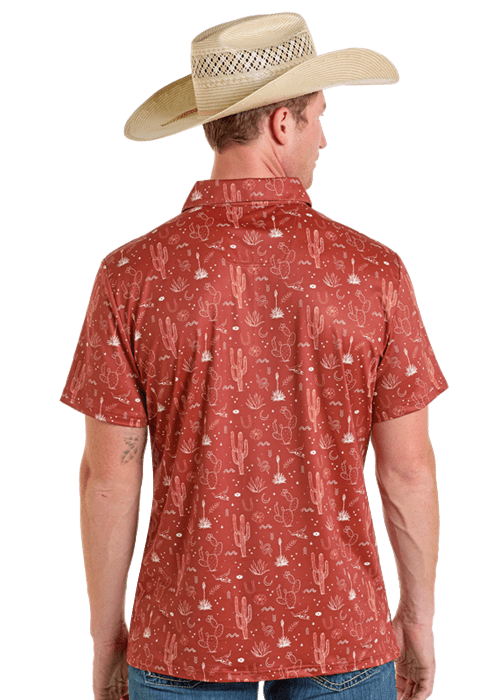 Cactus All Over Print Polo from Rock &amp; Roll - High Call Outfitters