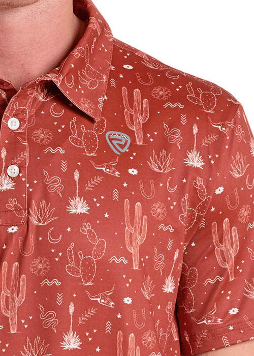 Cactus All Over Print Polo from Rock & Roll - High Call Outfitters