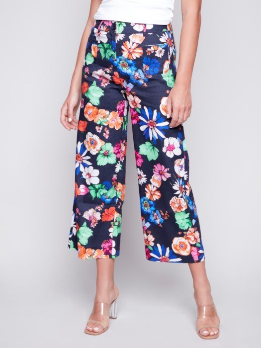 Printed Wide Leg Pant from Charlie B - High Call Outfitters
