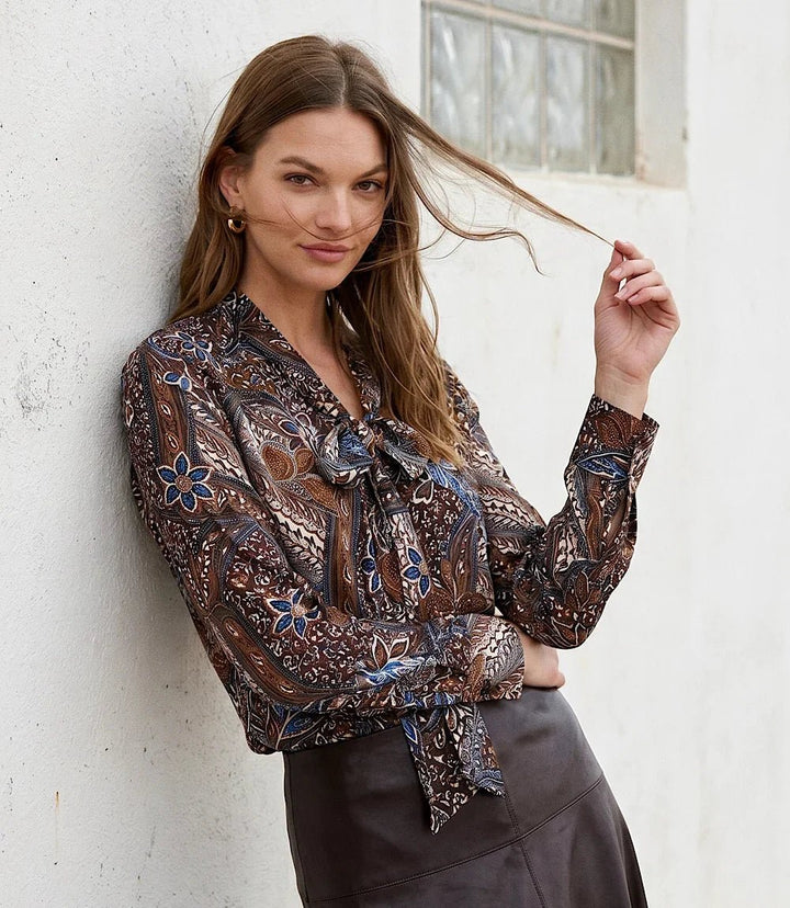 Long Sleeve Bow Top from Karen Kane - High Call Outfitters