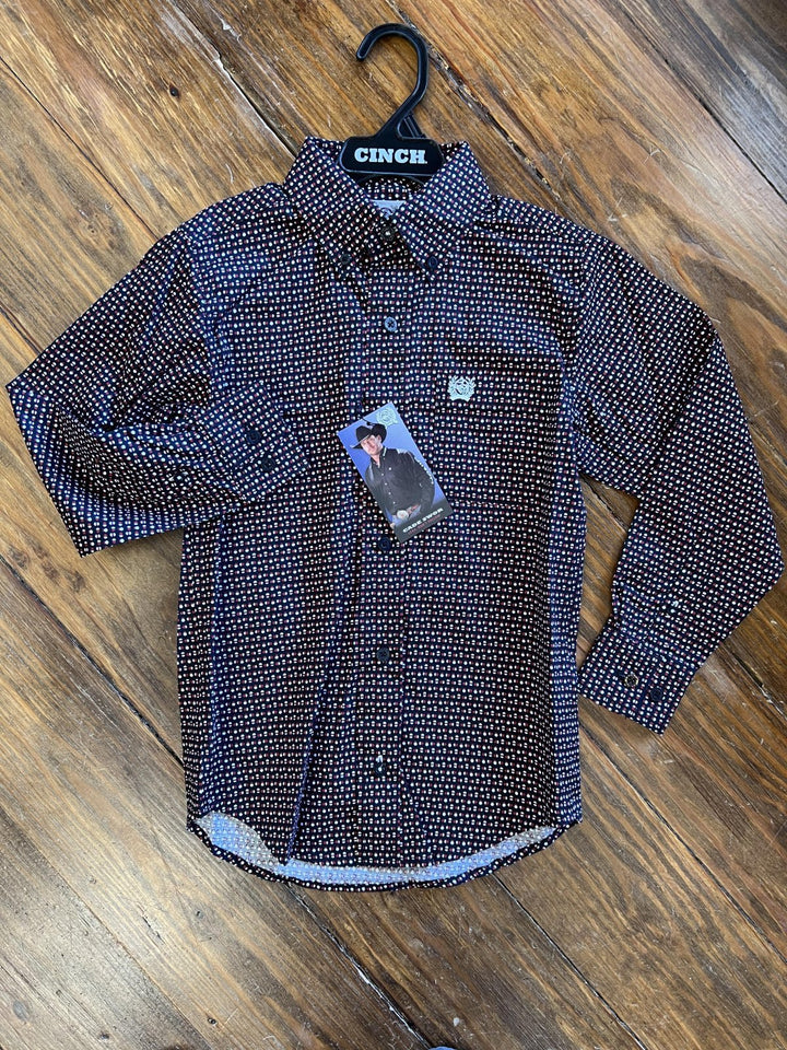 Classic Long Sleeve Print Woven from Cinch - High Call Outfitters