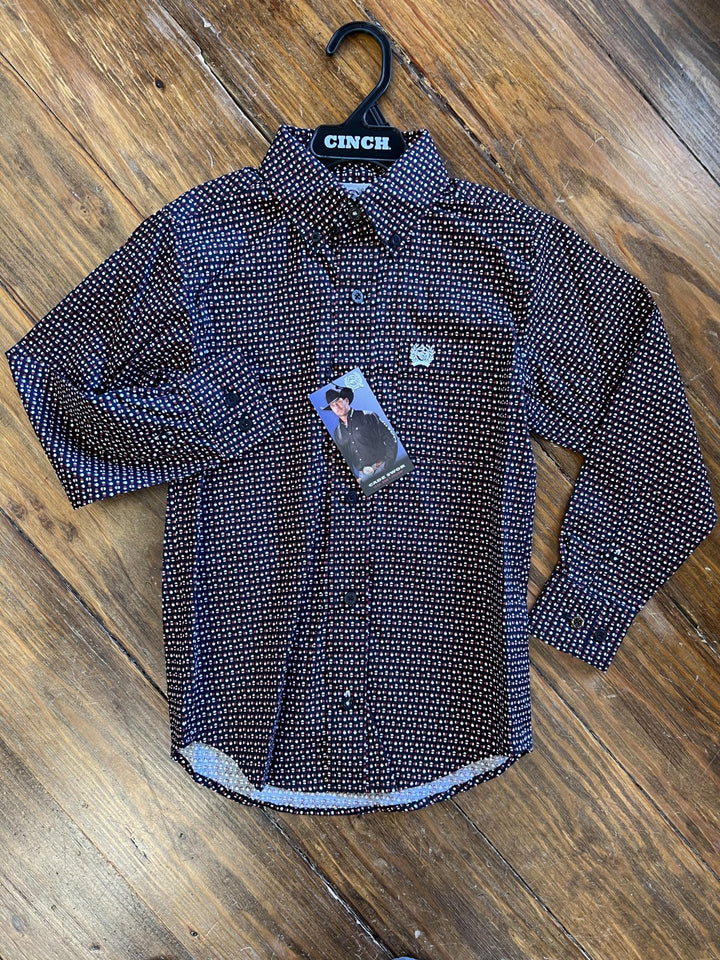 Classic Long Sleeve Print Woven from Cinch