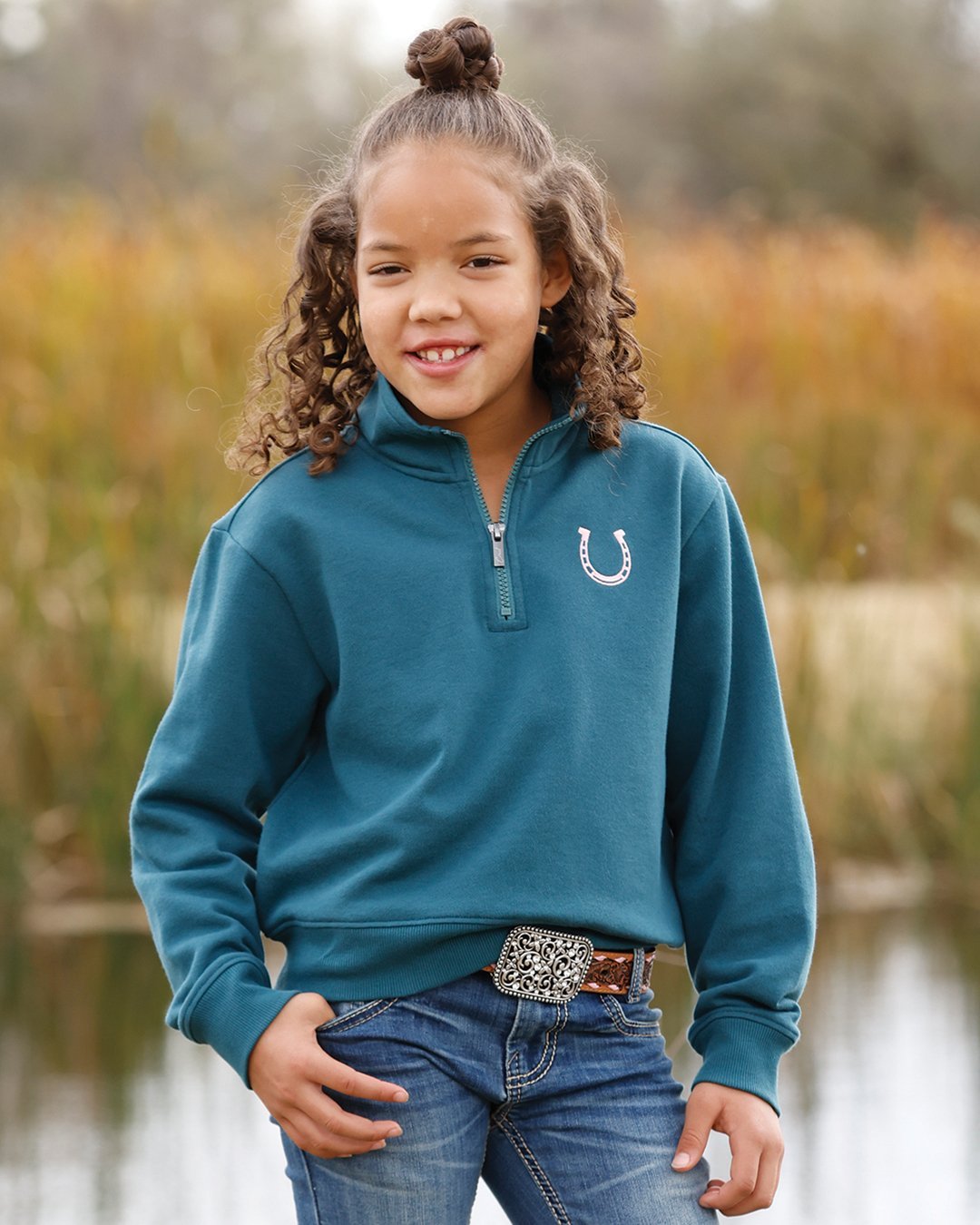 Girls Quarter Zip Pullover from Cinch - High Call Outfitters