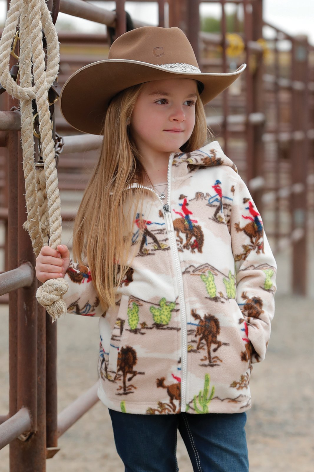Scenic Western Fleece Jacket from Cruel Girl - High Call Outfitters