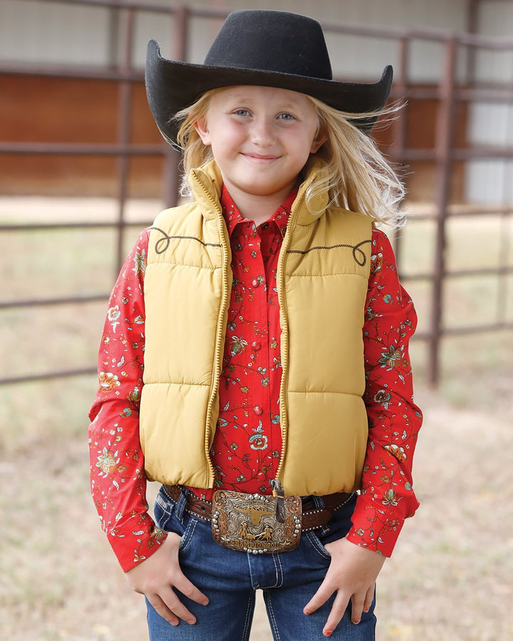 Girls Puffer Vest from Cruel Girl - High Call Outfitters