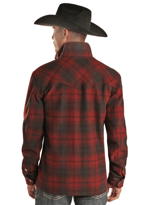 Plaid Wool Coat from Rock & Roll Cowboy - High Call Outfitters