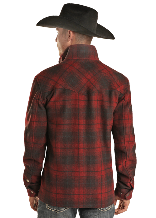 Plaid Wool Coat from Rock & Roll Cowboy